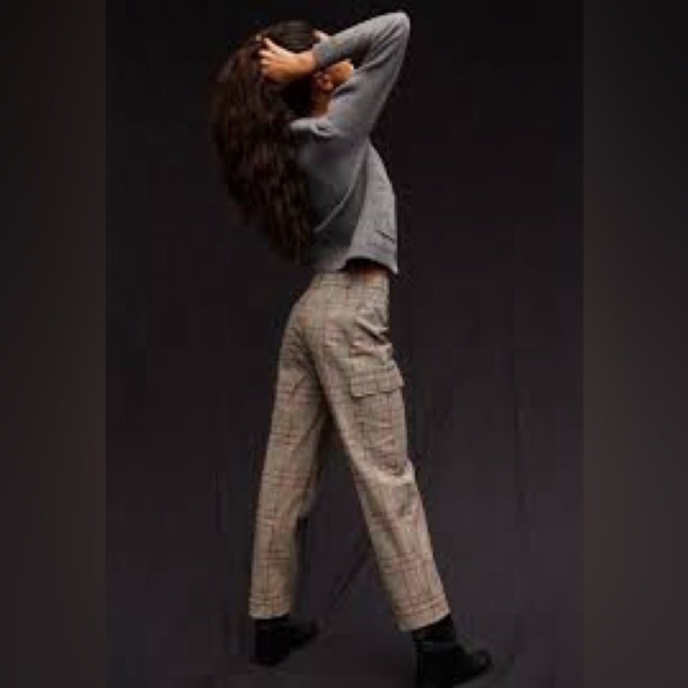 THAKOON Plaid Cargo Trouser NWT Size 2 MSRP $198